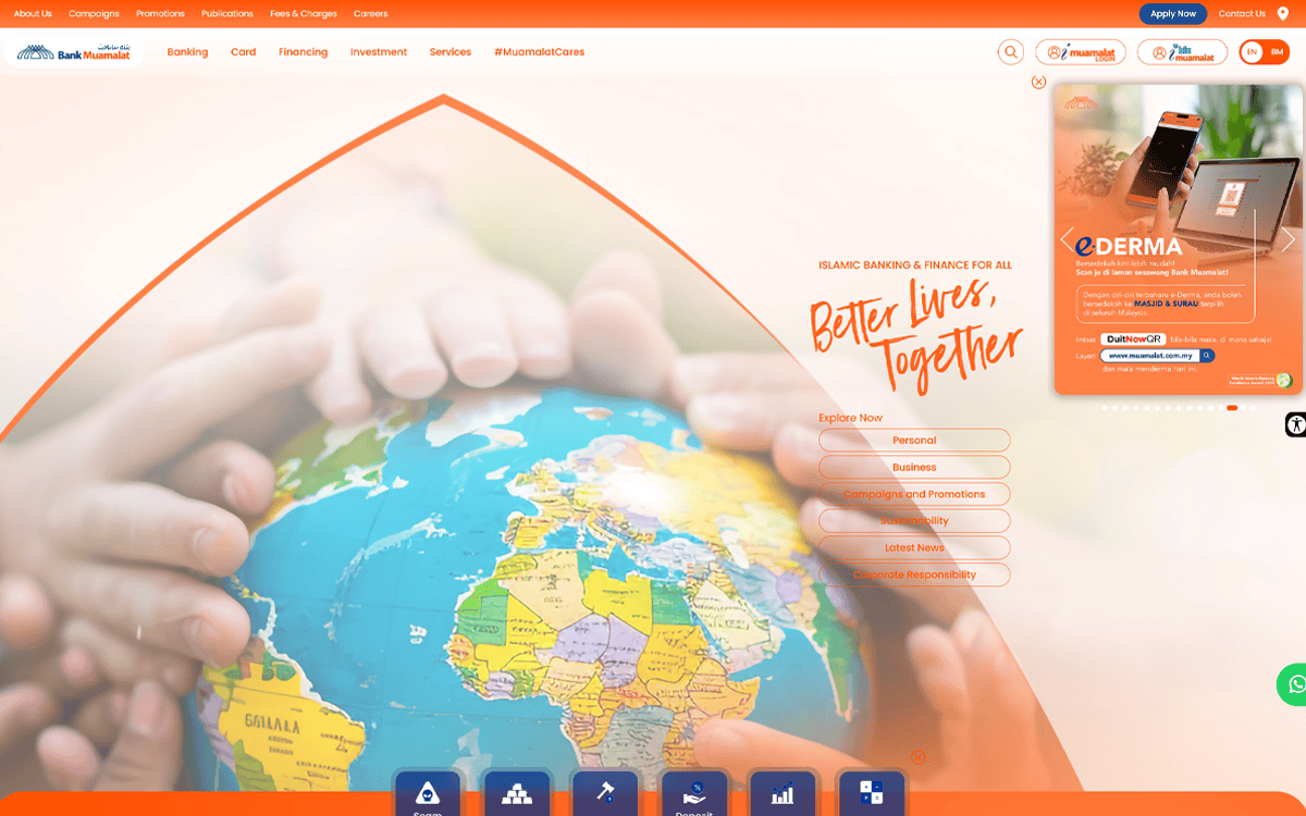 Bank Mualamat Corporate Website