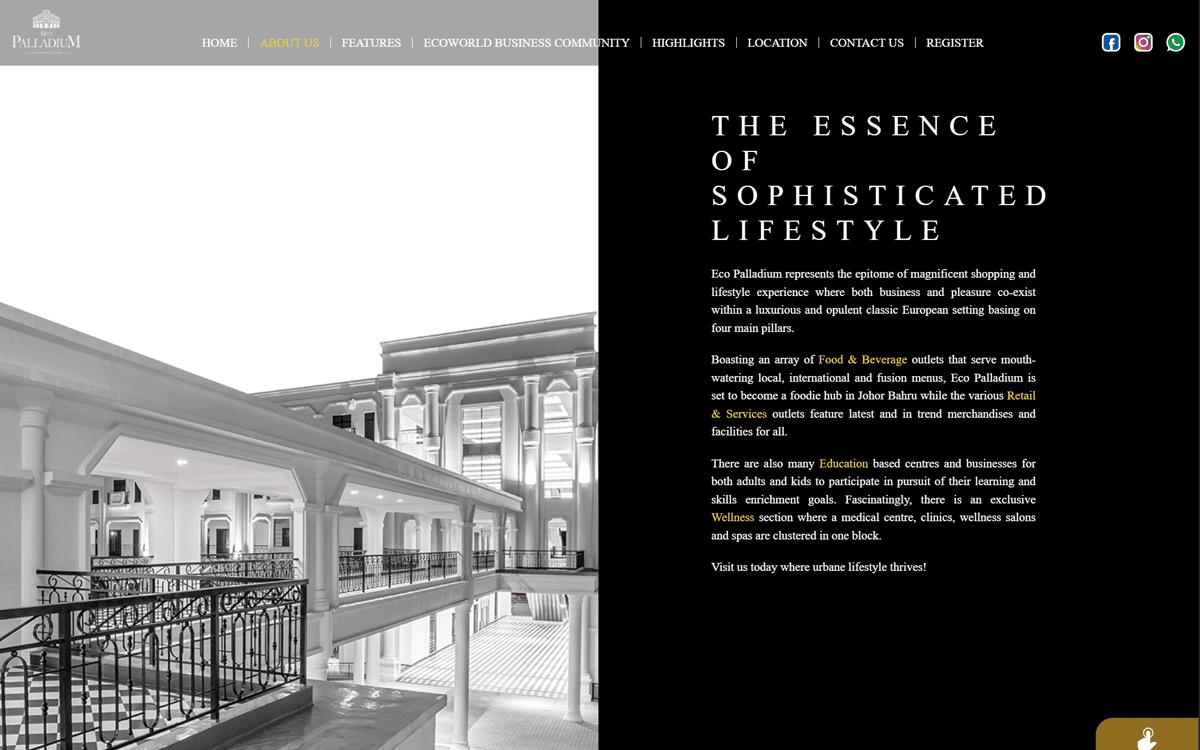 Eco Palladium Microsite