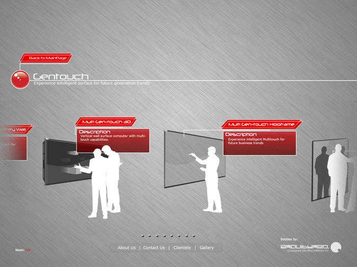 Gentouch (Flash Website)