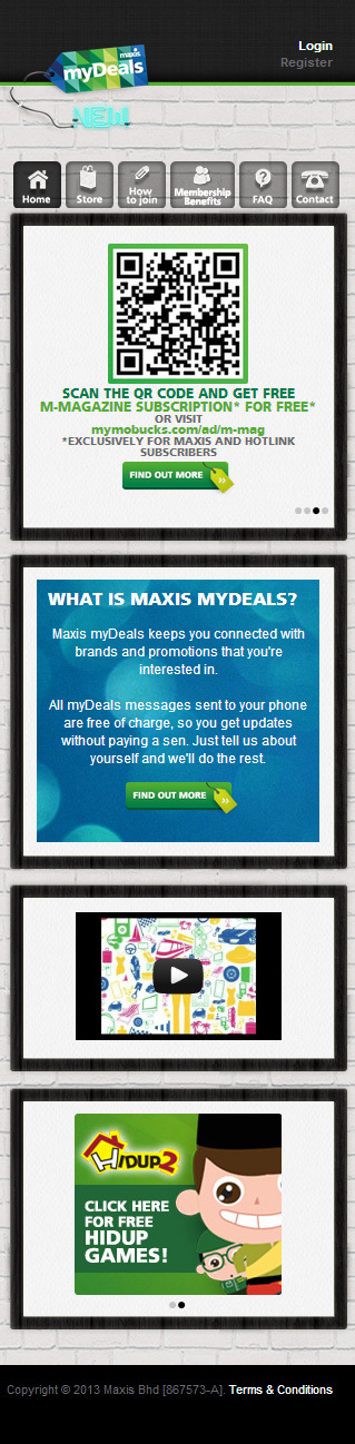 Maxis MyDeals Mobile Version